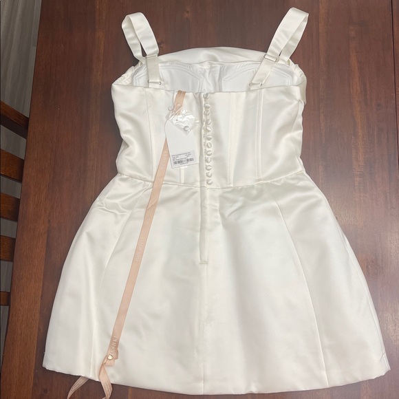 NWT Meshki Isabel Satin Corset Dress - Size L - Picture 7 of 8